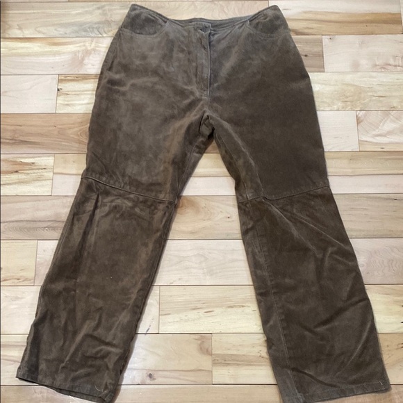 Vintage Brown Suede Pants - Picture 1 of 17